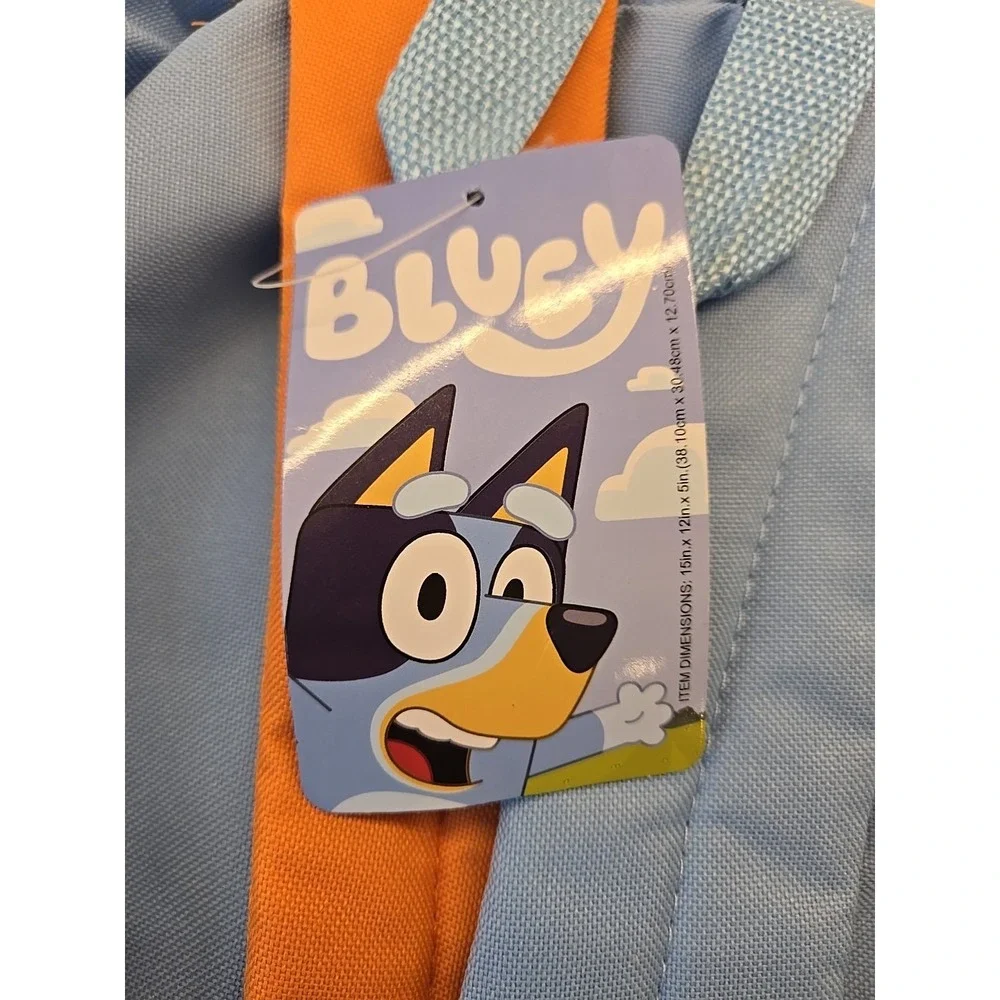 Bluey 15 inch Back Pack with side pocket new with‎ tags